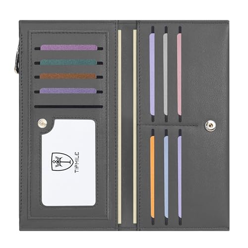 Generic Ultra Slim RFID Blocking Wallet for Women, Black, Bi-Fold, 10 Card Slots, 1 ID Window, 2 Bill Compartments, 1 Zip Pocket, Full-Grain Leather, Minimalist Design, RFID Protected2