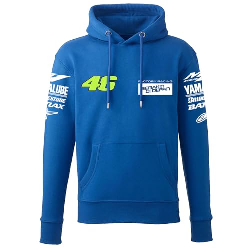 DPX-1 Sweat à capuche YZR M1 Factory Racing pour homme YZF R1 Yoshimura Moriwaki, bleu, L-XL
