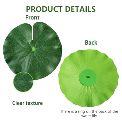 Seerosen Künstlich 20 Stück,Teichpflanzen Miniteich,Schwimmende Blumen,Wasserlilie Pflanzen,schwimmpflanzen miniteich,Künstliche Blumen White Lotus,Schwimmende Teichdeko für Gartenterrasse Dekoration