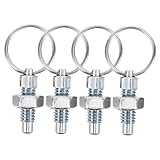 PRETYZOOM 4Pcs Precision Indexing Plunger with Pull Ring Spring Loaded Design for Accurate Positioning Industrial Equipment Construction for Enhanced Stability