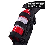 JeCar Fire Extinguisher Holder Adjustable Extinguisher Mount Strap for 1987-2020 Jeep Wrangler JK JL...
