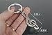 Fashion Cool Musical Note Key Ring Keyfob Keyring Music Symbol Keychain Gift New