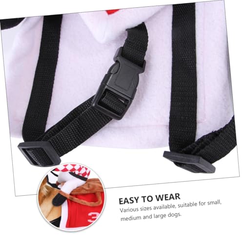 Disfraz para perros de poliéster y algodón rojo M miniatura 4