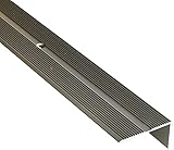 DQ-PP Winkelprofil | Profilmaße - 40mm x 20mm gebohrt inkl. Schrauben | Sahara | 100cm | Aluminium | 1m | Winkelleiste | Abschlussprofil | Treppenkantenprofil | Treppenabschluss