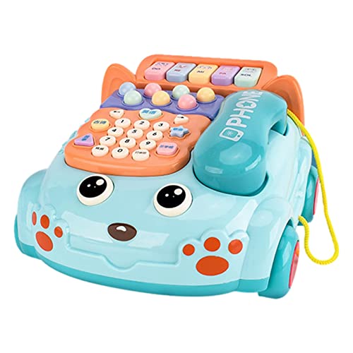 Telefone de ensino para crianças | Brinquedo de telefone fixo de simulação bonito dos desenhos anima