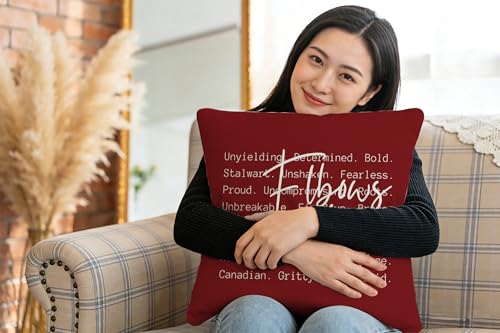 Funda cojín de Canadá codos hacia arriba lavable y resistente para decoración de sofá 8