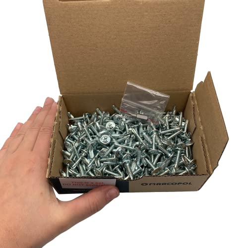 (Pack of 300 pcs) Zinc Plated Steel 4.2 x 19 mm Screws, Phillips Modified Truss Head, Self-Drilling Sheet Metal Screw - Image 3