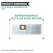 Crucial Vacuum 6 Pack Replacement Vacuum Bags Compatible with Vacmaster VF408, Vacmaster Professional VF410P, Shop-Vac, Craftsman 4/5-Gal Cap Vacuums 4 Gallon Paper Bags