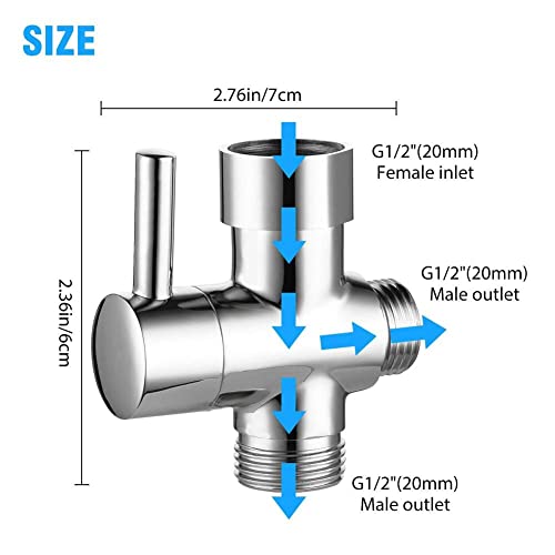 Vanne de dérivation 1/2 pouce pour interrupteur de douche sans perte de pression - 5