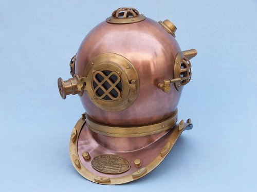 NauticalMart Antique Copper Decorative Divers Helmet 19