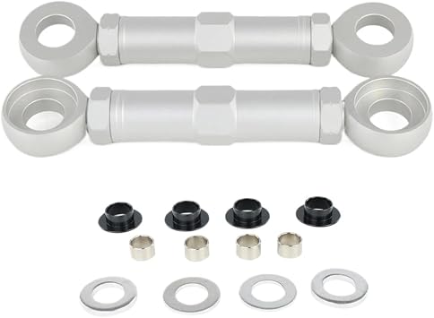 Motorcycle Adjustable Lowering Links Kit Compatible With DR650 SE SV650 SFV650 GSX1300 GT650R XT660Z XT1200ZSilver