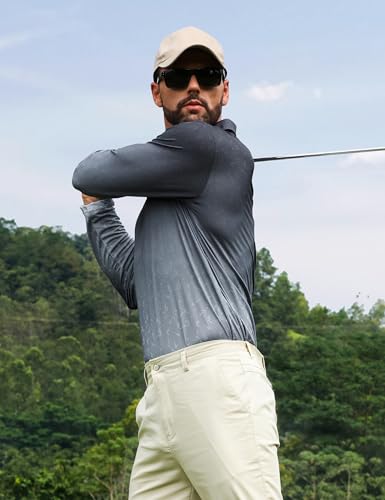 APTRO Long Sleeve Polo Shirts for Men Performance Golf Shirt Dry Fit Moisture Wicking Fashion Print T-Shirt2