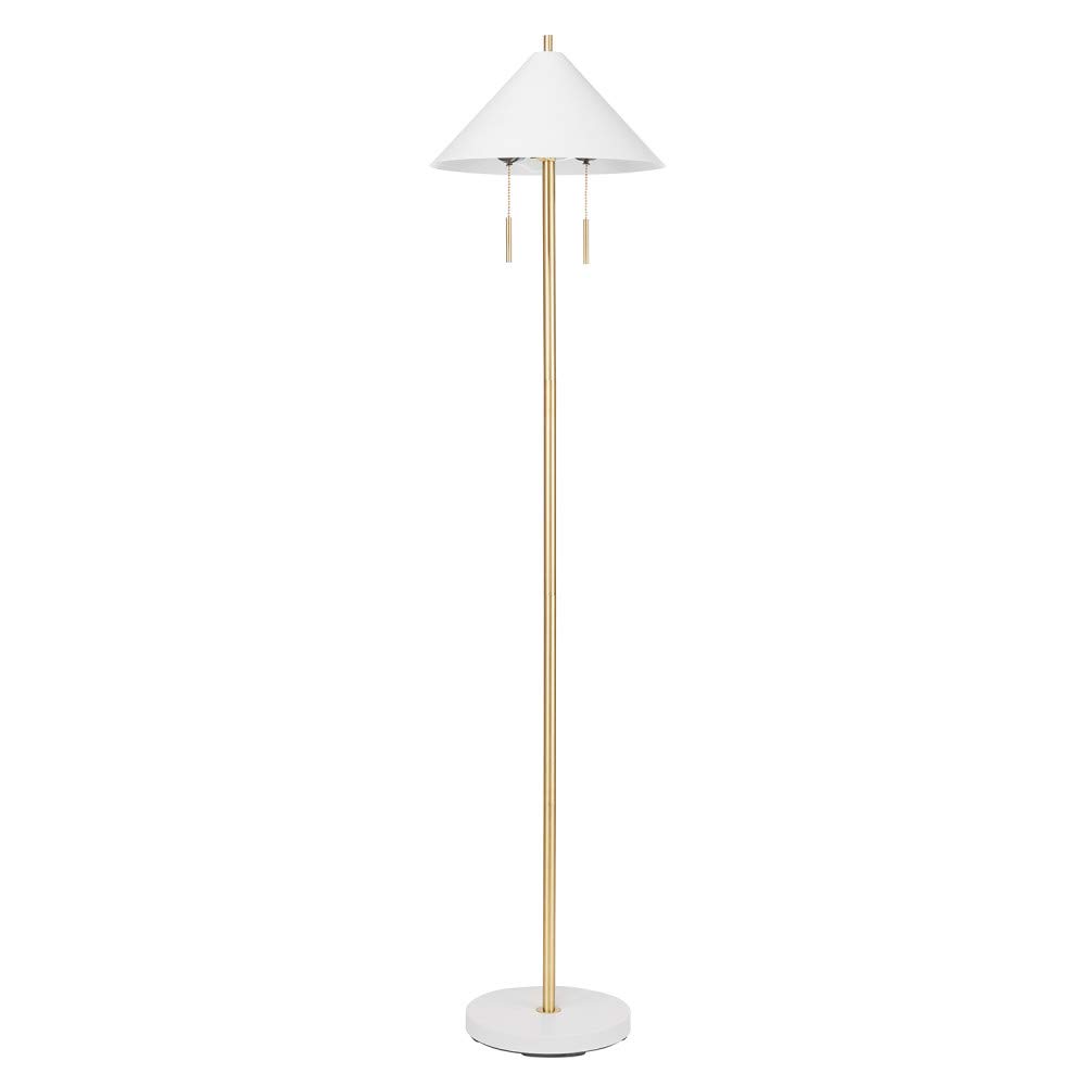 Globe Electric 67352 Novogratz x Globe Floor Lamp, Matte White