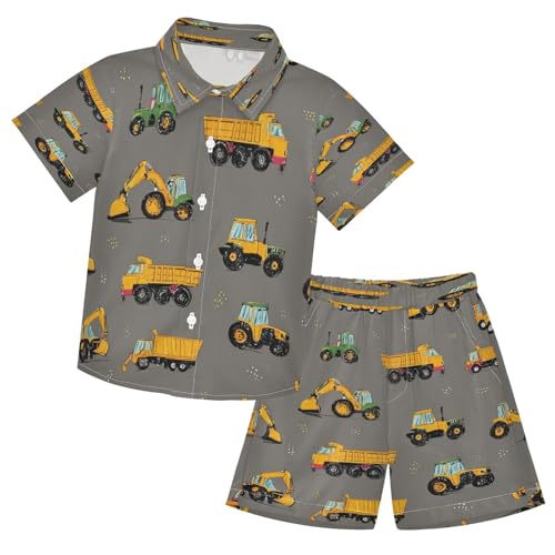 Image of Boccsty Red Strawberry Boy Summer Shorts Sets Hawaiian Toddler Boys T-Shirt & Pants 2 Pcs 3T-10T