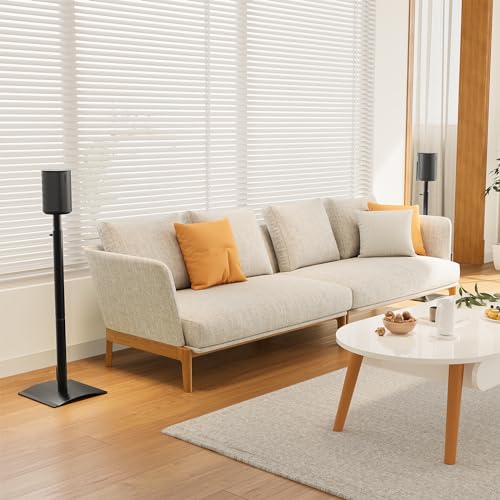 Mounting Dream Speaker Stands for Sonos Era 100, One, One SL, Play:1, Height Adjustable Up to 42", Set of 2 Surround Sound Speaker Stand with Cable Management, 13.2 LBS Loading MD5412 - image 9