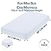 Dreamology Mini Crib Mattress Protector, 2 Pack, Mini Mattress Protector for Baby Girl and Baby Boy, Soft, Quilted Crib Mattress Pad Cover, Waterproof for Mini Mattress, 38x24 (White)