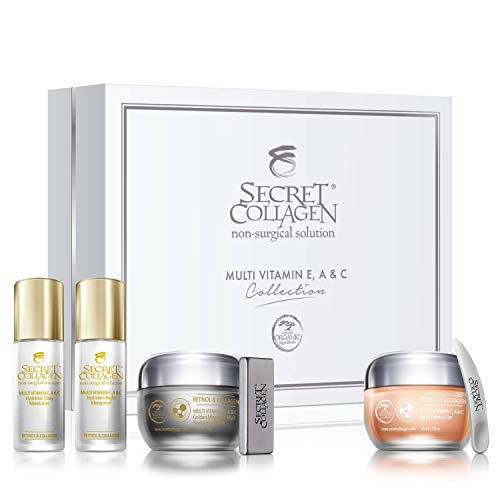 Secret Collagen Multi Vitamin E, A & C Collection - Anti Aging, Wrinkle Free, Tag Removal