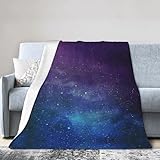 RRhgipp Manta interestelar de universo con estrellas, galaxia, cobija mullida y sólida, para cama, sofá, sofá, manta de felpa suave y cálida