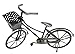 Kremers Schatzkiste Deko Fahrrad mit Korb aus Metall Dekoration Geldgeschenk Bike