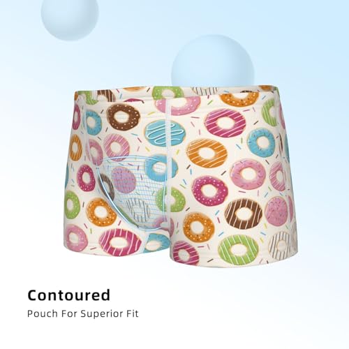 Boys' Cotton Boxer Brief Soft Underwear-Colorful Donuts4