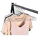 16.5” Wire Hanger 4mm Lockable Hangers 10Pack Stainless Steel Slim Thin Heavy Duty Windproof Lock Hook Metal Space Saving Clothes Hotel Hangers for RV Camping Silver (10)