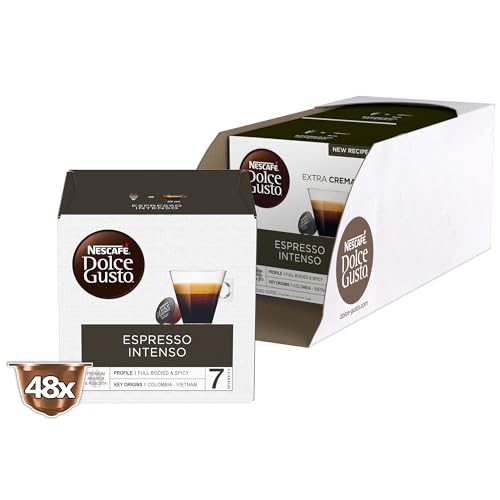 كبسولات قهوة اسبريسو انتنسو من نسكافيه دولتشي غوستو، عبوة من 3 × 16 كبسولة
