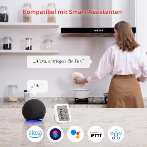 SwitchBot WLAN Smart Lock mit Touchscreen-Tastatur, Türriegelschlösser, Smartes Türschloss...