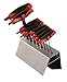 Wiha 33489 Metric T-Handle Set Soft Grip Ball End Hex, 8-Piece