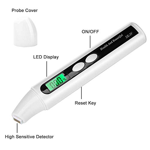Kostech Portable Digital Monitor Detector Skin Sensor Face Skin Moisture Tester Meter Water fluid Analyzer Facial Skin Care Tools - Image 3