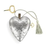 DEMDACO Art Hearts Collection You Fill My Heart with Love Silver Tone 3.5 x 3.5 Metal Musical Art Heart with Decorative Key