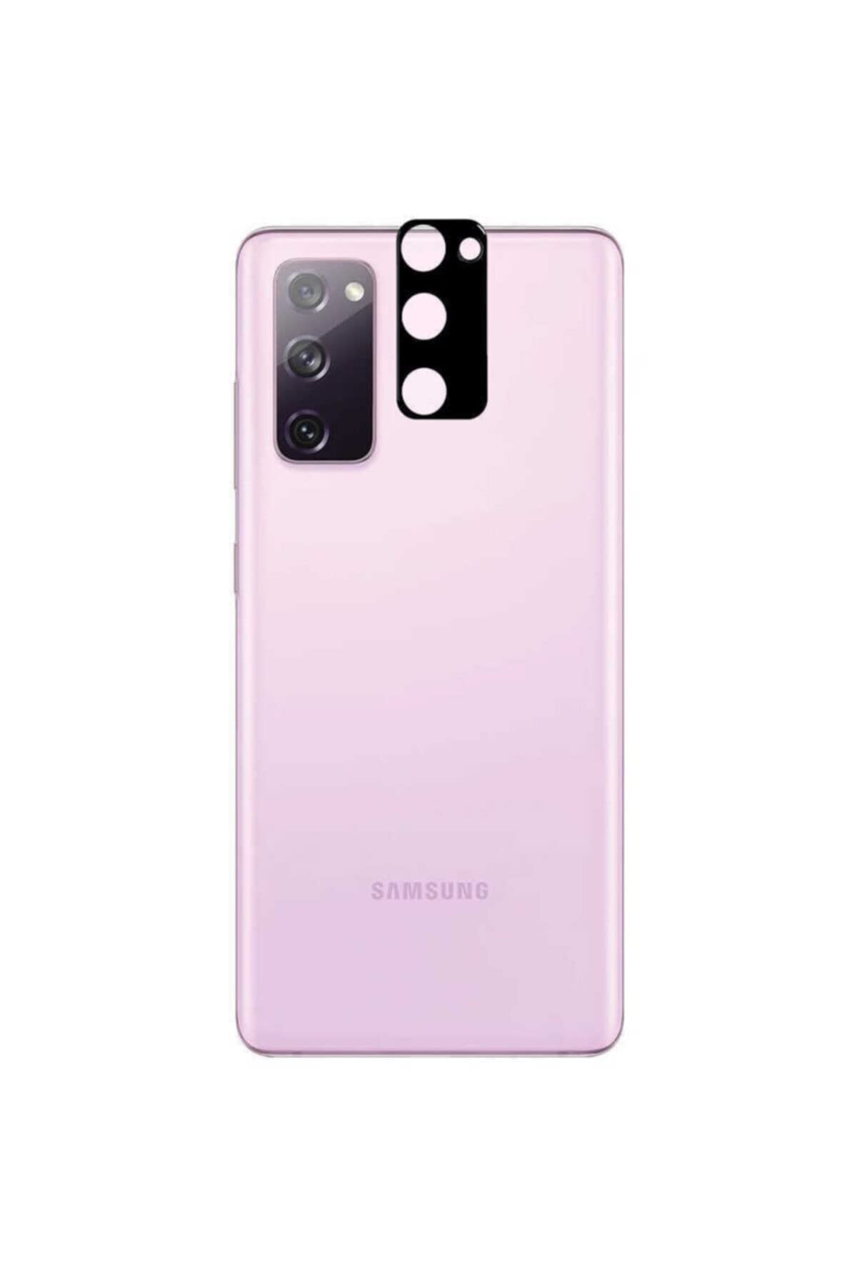Zore Galaxy ile uyumlu S20 FE 3D Kamera Camı Siyah