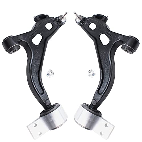 Image of Detroit Axle - AWD Front 8pc Control Arms Kit for 05-07 Ford Five Hundred Freestyle Mercury Montego, 2 Lower Control Arms w /Ball Joints 4 Tie Rods 2 Sway Bars 2005 2006 2007 Replacement