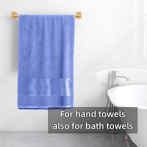 Docojucl MJJ-004 Bathroom Towel Bar, 24 Inch Towel Racks For Bathroom Wall Mounted, Heavy Duty Bath Hand Towel Holder Organizer, Modern Home Decor Towel Rod Bathroom Hardware Accessories, Gold thumb #8