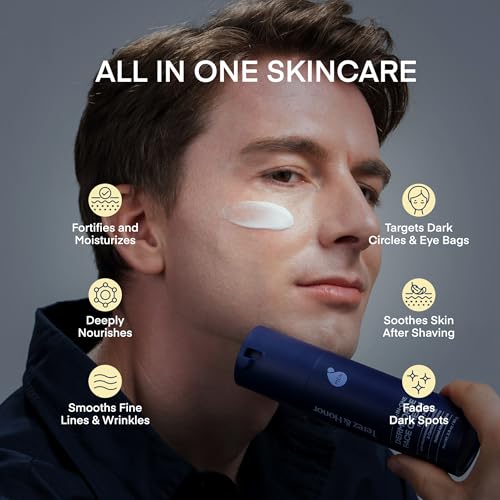 TEREZ & HONOR 6-in-1 Face Cream for Men: Korean DermForce Anti-Aging Moisturizer with Niacinamide, Bakuchiol & 5-CICA – Hydrates, Smooths & Helps Reduce Wrinkles, Dark Circles & Eye Bags – 2.8 oz - Image 4