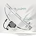 YHTAUTO Front Driver Side Power Window Regulator With 2-Pin Motor Assembly Compatible with Jeep WJ Series Grand Cherokee 2000-2004 Sport Utility