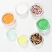 ZEJIA 5 Gram Sample Containers with Lids, Mini Makeup Containers, Empty Plastic Travel Cosmetic Containers with Labels(50 Count, Pink Lid)