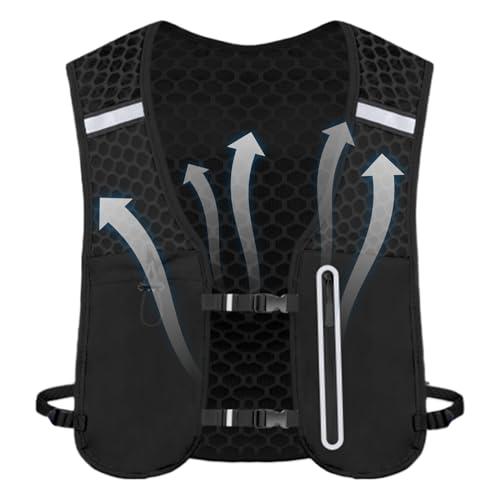Mochila para Correr - Chaleco Hidratación Correr | Bolsillo Ligero para Teléfono Unisex Deportes Ciclismo Senderismo Viajes Camping Trail Jogging Escalada