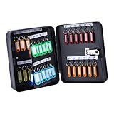 perfk Schlüsselaufbewahrung, Schlosskasten mit Code, Schlüsseletui, Organizer, Autobüro, Vermietungsgeschäft, abschließbarer Schlüsselschrank, 48 Schlüsselkarten