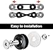 DUSCOKE Car Bumper Trunk Quick Release Kit - Universal Fenders Hatch Lids Car Front Rear Bumper Clips Fasteners Holders with Stainless Steel Screws Kit - 4 Quick Release Tabs with 2 O-Rings (Black)