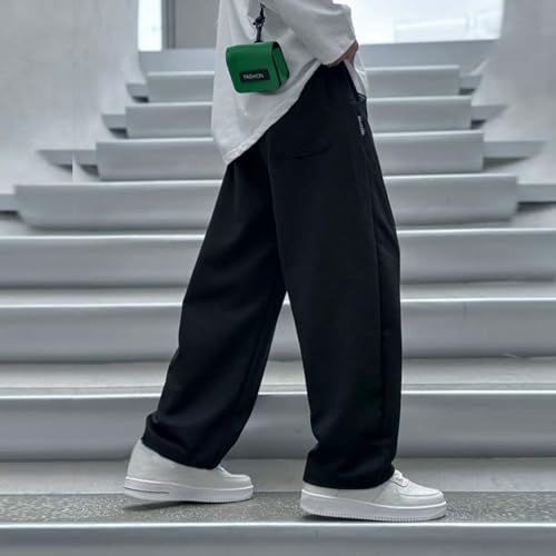 Boys Sweatpants,Casual Straight Wide Leg Pants Baggy Open Bottom Sweat Pants Elastic Waist Athletic Joggers with Pockets4