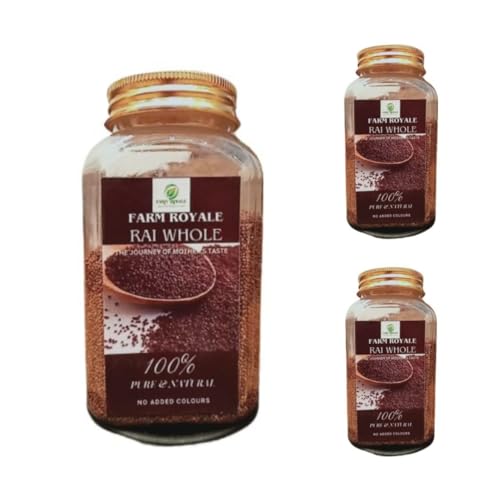 Farm Royale Premium Rai/Small black Mustard/braisika nigra-1+1+1 Combo-(200GM +200GM + 200GM) || 100% Natural, Pure, and Fresh Culinary Delight image 5
