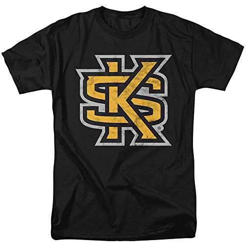 Kennesaw State University Official Primary Logo Unisex Adult T-Shirt Black Large