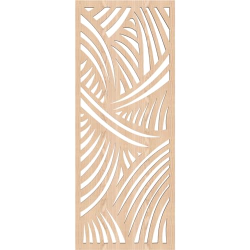 Image of 11 3 /8 inchW x 29 3 /8 inchH x 3 /8 inchT Chester Decorative Fretwork Wood Wall Panels, Red Oak