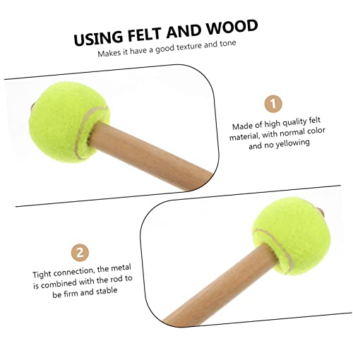 Baquetas Yardwe para batería, percusión y timbal — diseño profesional, tono excelente, ideal para músicos y estudiantes — color verde miniatura 3