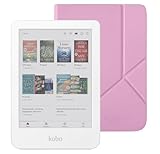 Kobo Clara Colour eReader (White) with Case Bundle (Candy Pink SleepCover, Case Bundle)