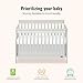 Dream On Me Ashton 4-In-1 Convertible Crib In Grey, Greenguard Gold, JPMA Certified, Non-Toxic Finishes, Features 4 Mattress Height Settings, Made Of Solid Pinewood
