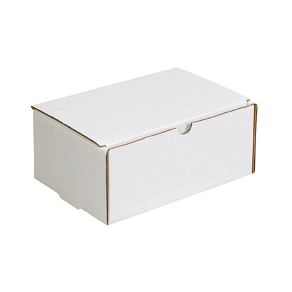 Aviditi White Literature Mailing Boxes 9x6x4 Inches - Pack Of 50, Crush-Proof Shipping Boxes
