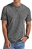NITAGUT Men’s Distressed T-Shirts Cotton Crew Neck Vintage Tees Summer Casual Shorts Sleeves Tops,Grey,XXL #1