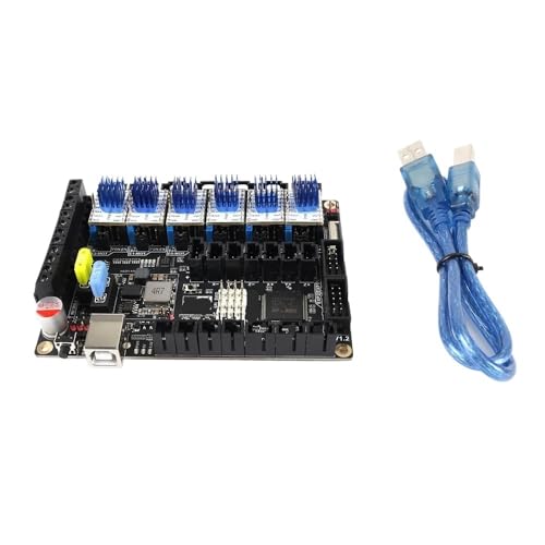 Tipo di articolo:Scheda madre Strumento compatibile con Scheda madre S6 V2.0 Scheda di controllo a 32 bit con supporto TMC2209 TMC5060 Driver 6X VS F6 V1.3 SKR V1.3 per compatibilità con Voron 1.8/1.9