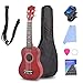 Produktbild JIAN YA NA Anfänger-Ukulele 53,3 cm Hawaii-Ukulele Mini Gitarre Starter Kit Musikinstrumente Lernspielzeug mit Gigbag, Saiten, Stimmgerät, Plektrum (braun)